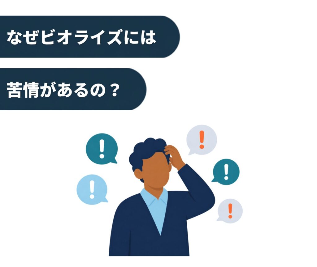 なぜビオライズには苦情があるの？