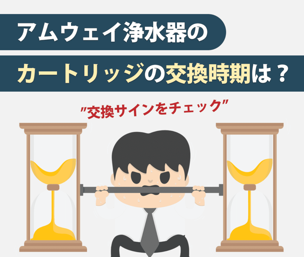 アムウェイ浄水器のカートリッジの交換時期は？交換サインをチェック