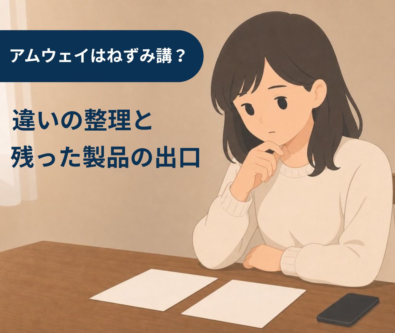 アムウェイはネズミ講なのか｜違いの整理と残った製品の出口