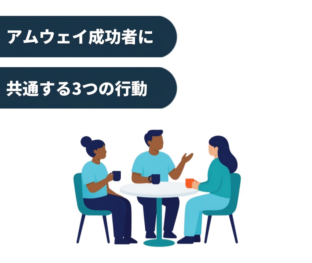 アムウェイ成功者に共通する3つの行動