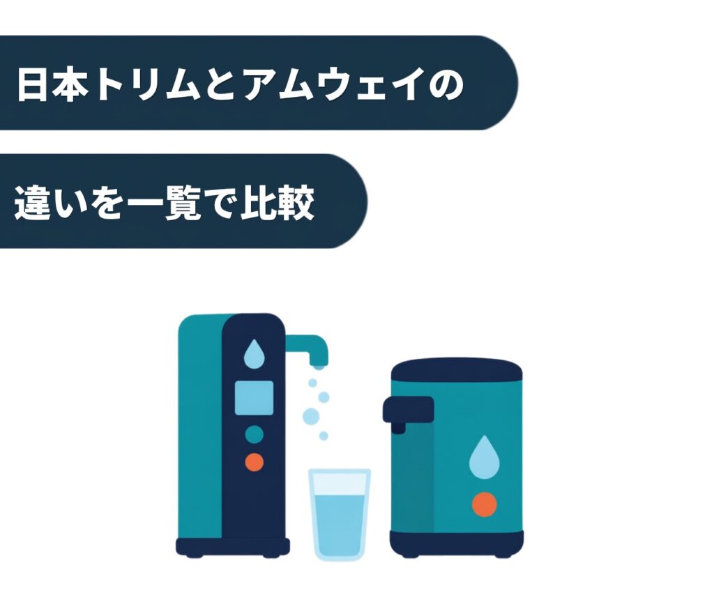 日本トリムとアムウェイの違いを一覧で比較