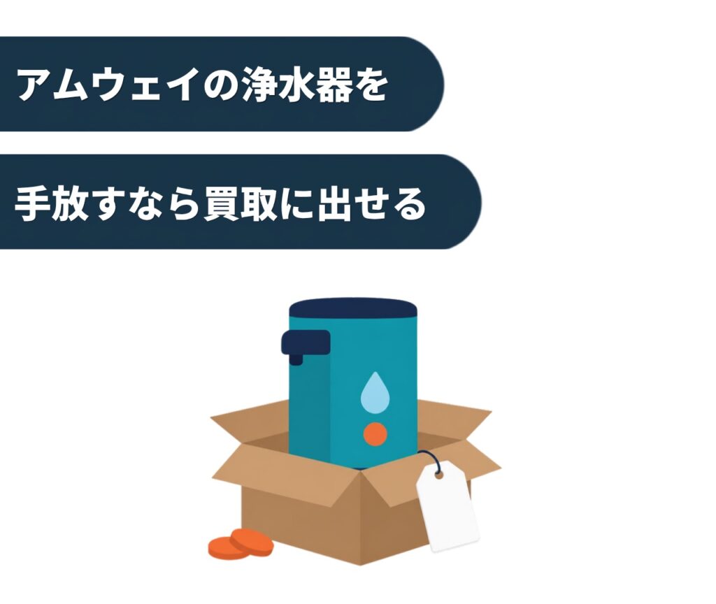 アムウェイの浄水器を手放すなら買取に出せる