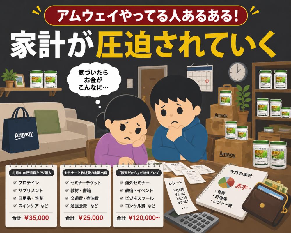 家計が圧迫されていく